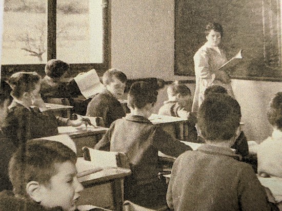 N54 Tamié la classe avec Mme Grange "la Marcelle"